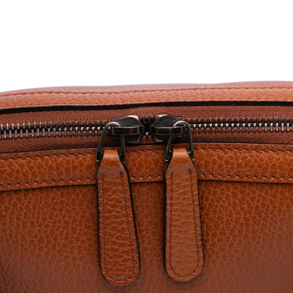 Gucci Leather GG Charm Dome Satchel