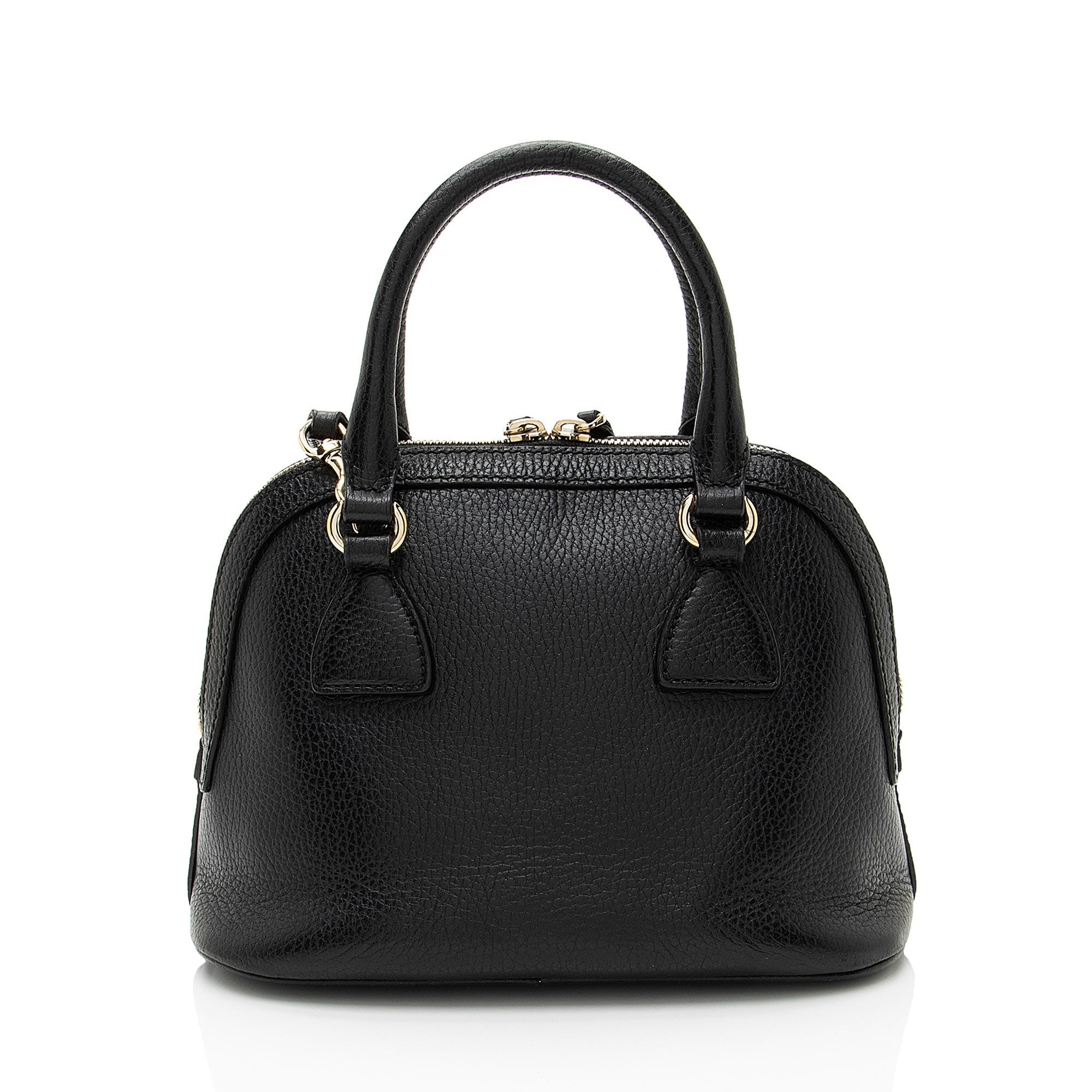 Gucci Leather GG Charm Dome Small Satchel