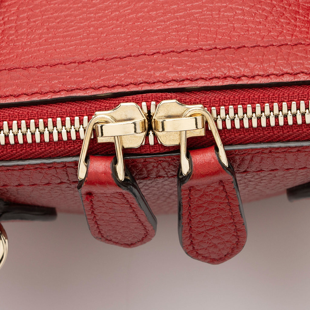 Gucci Leather GG Charm Dome Small Satchel
