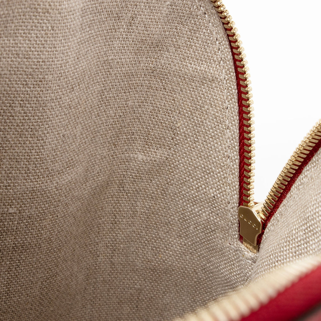 Gucci Leather GG Charm Dome Small Satchel