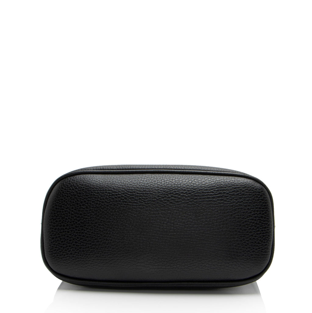 Gucci Leather GG Charm Dome Small Shoulder Bag (SHF-RTrfn9)
