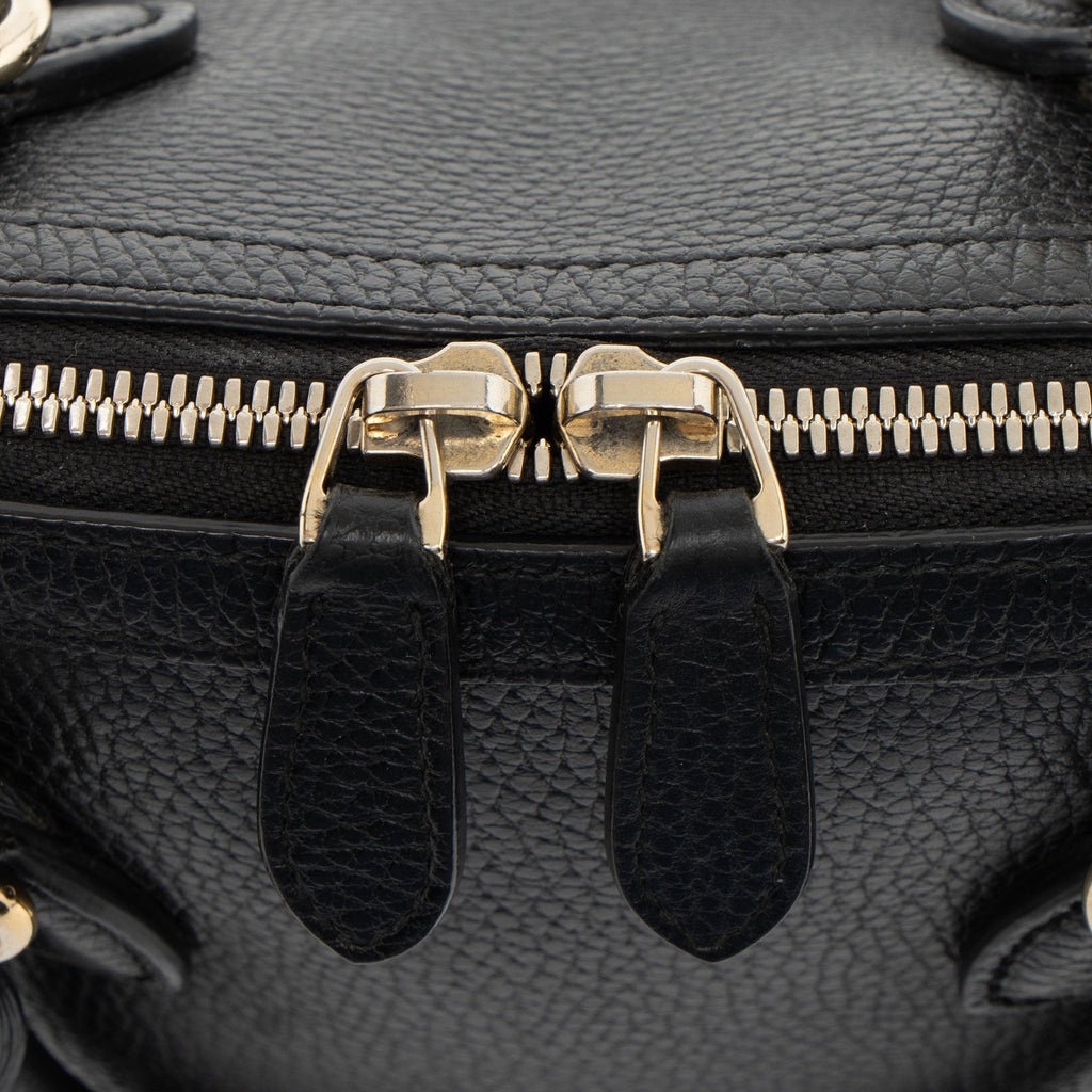 Gucci Leather GG Charm Dome Small Shoulder Bag (SHF-RTrfn9)