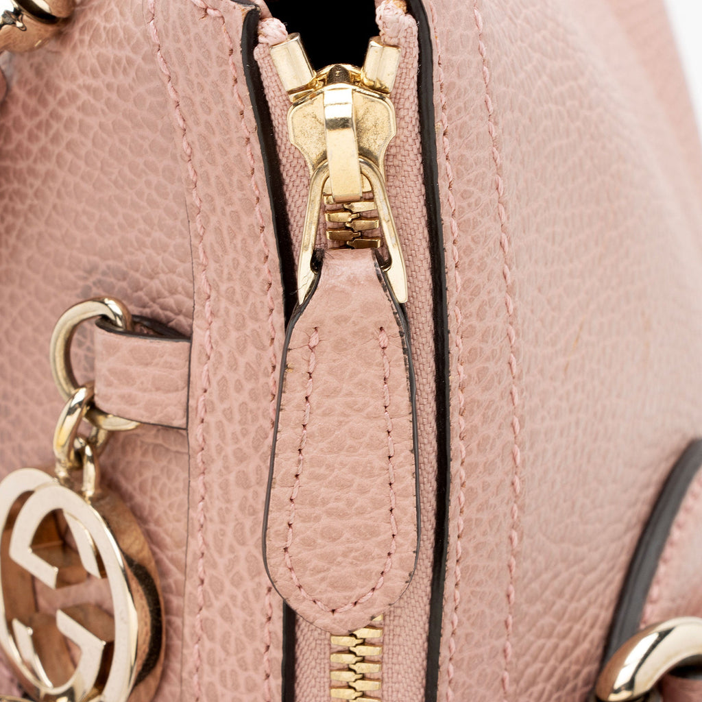 Gucci Leather GG Charm Large Satchel