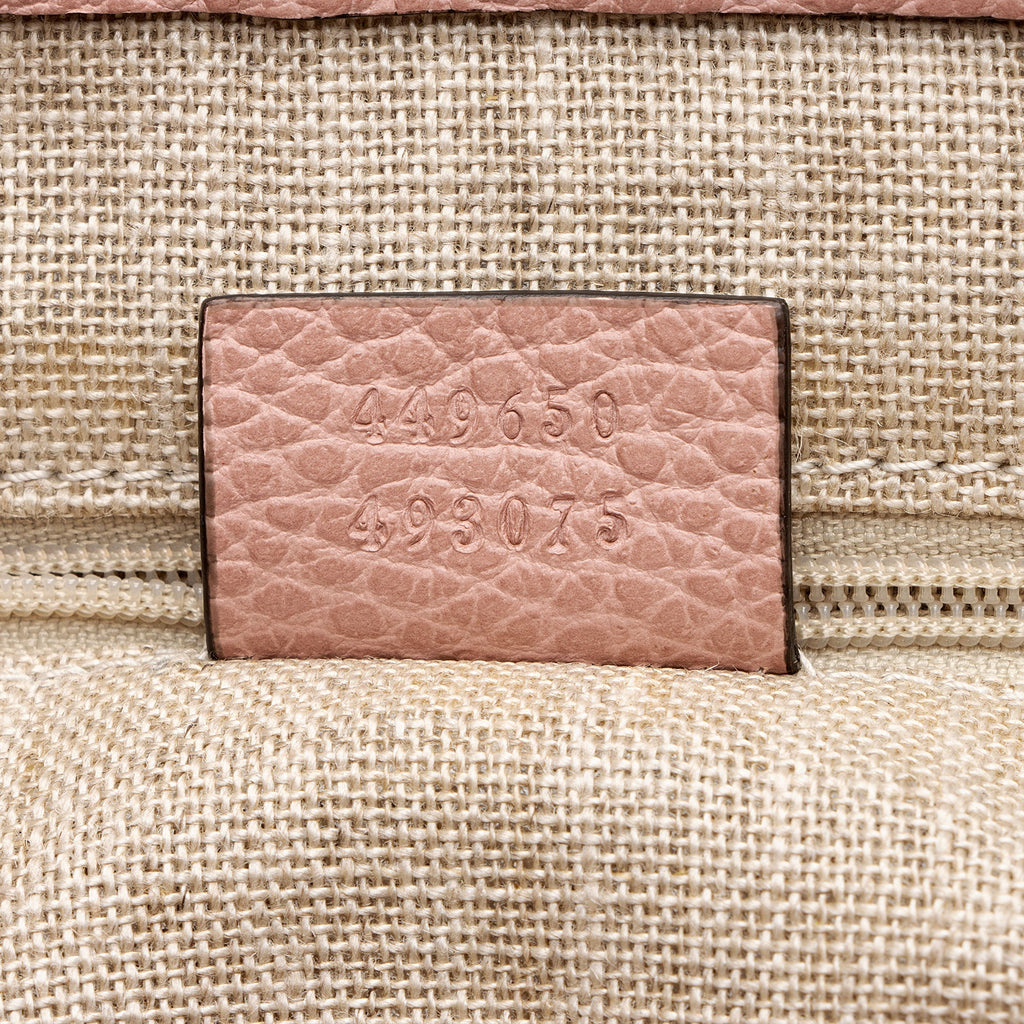 Gucci Leather GG Charm Large Satchel