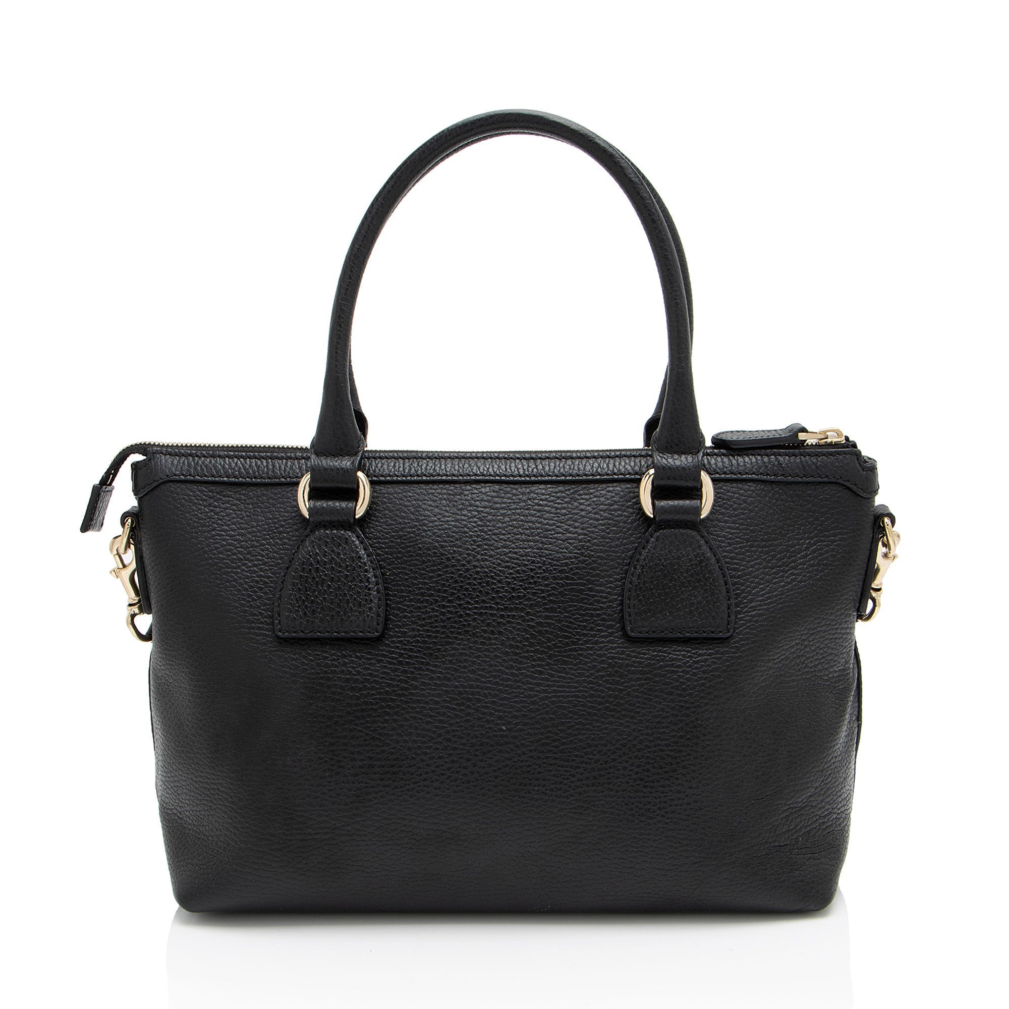 Gucci Leather GG Charm Satchel