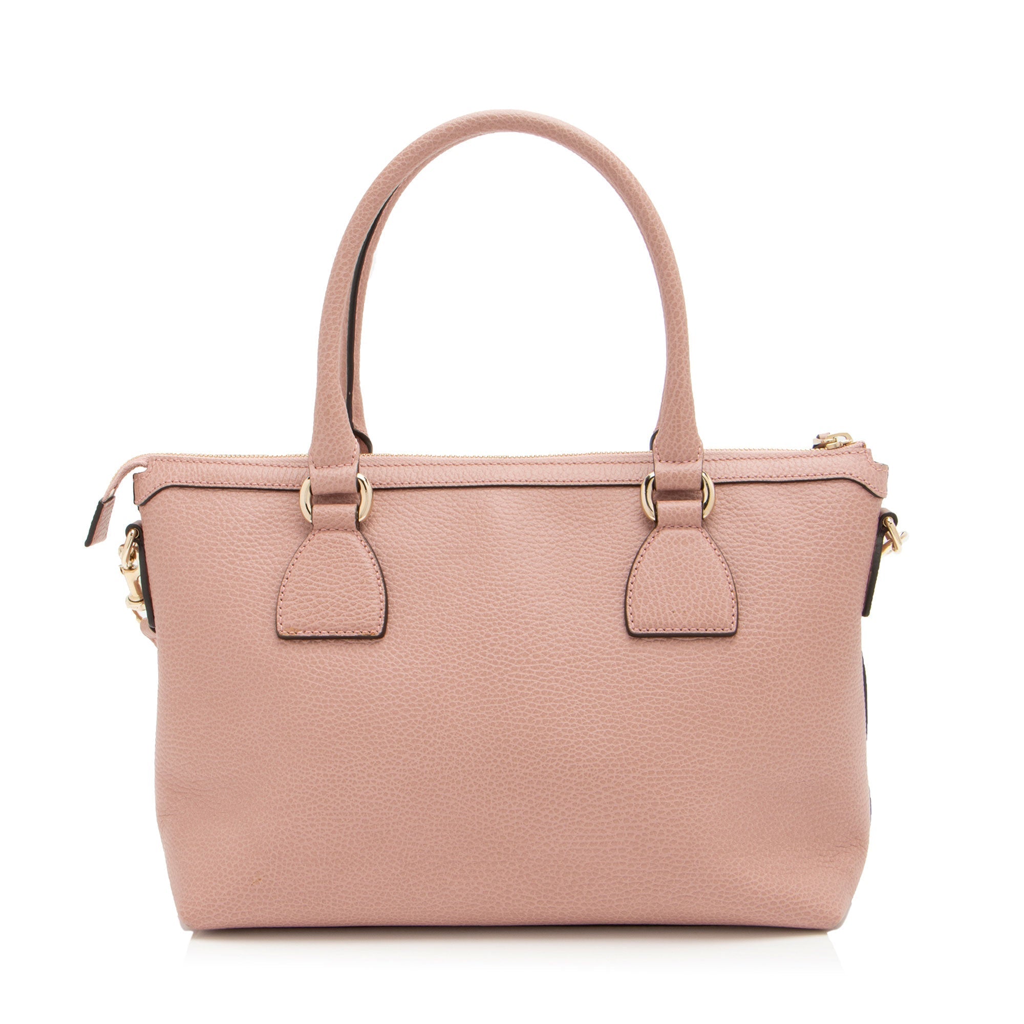 Gucci Leather GG Charm Satchel (SHF-W1Wrlv)