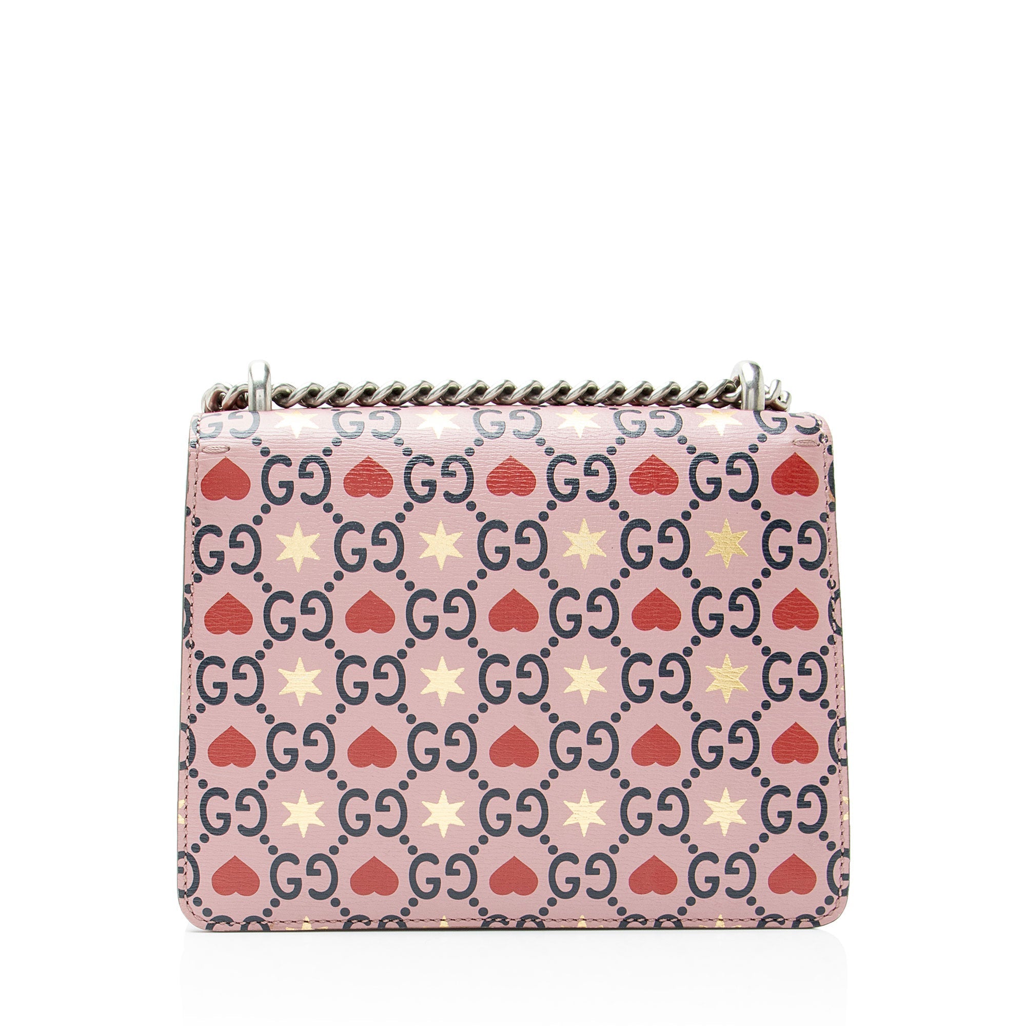 Gucci Limited Edition Leather Crystal ValLBtines Dionysus Small Shoulder Bag