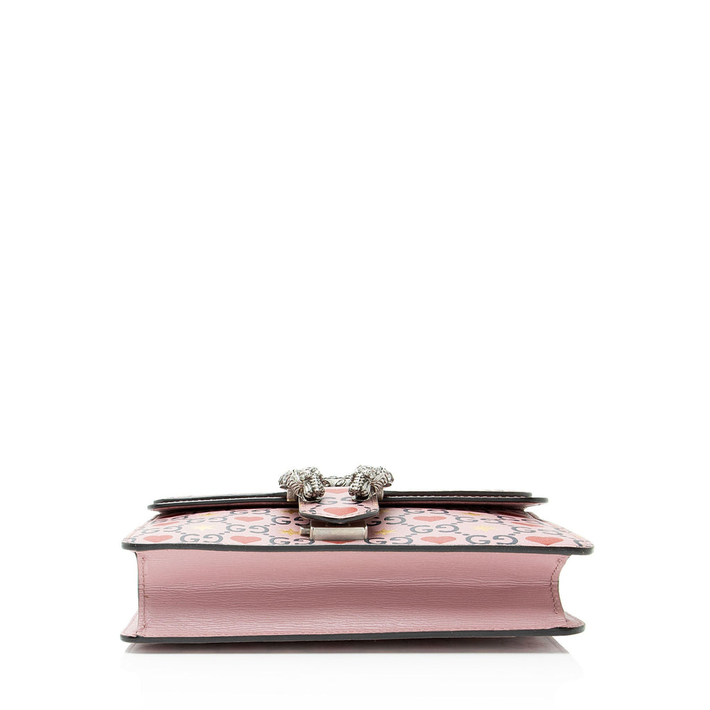 Gucci Limited Edition Leather Crystal ValLBtines Dionysus Small Shoulder Bag