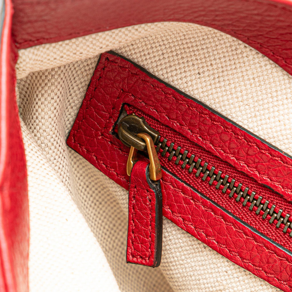 Gucci Leather GG Marmont Animalier Crossbody