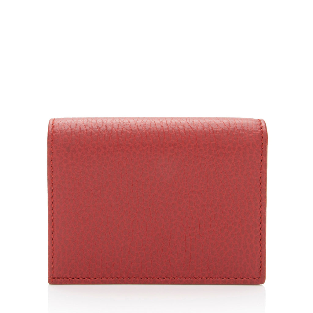 Gucci Leather GG Marmont Card Case Wallet (SHF-S4ROsJ)