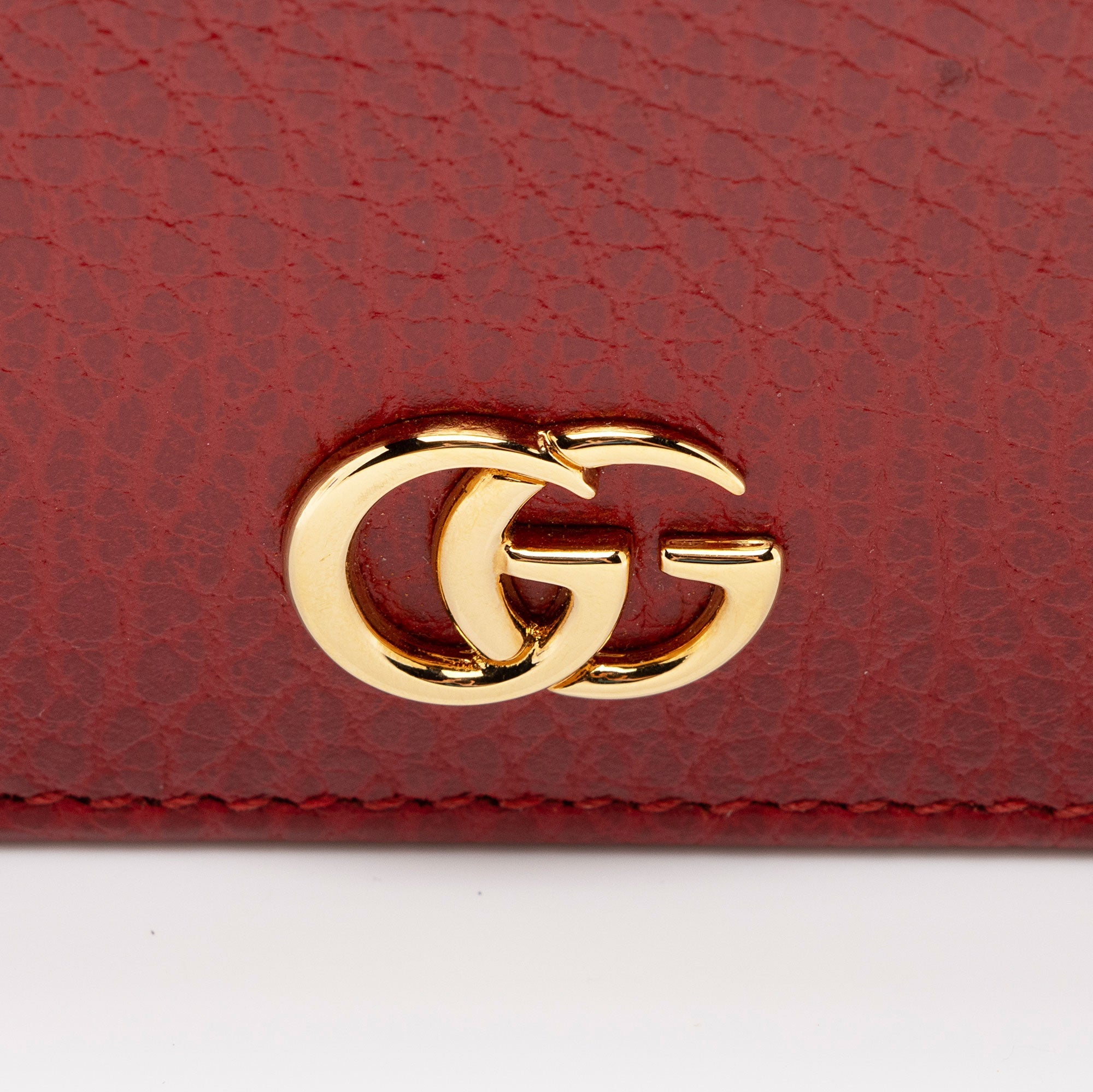 Gucci Leather GG Marmont Card Case Wallet (SHF-S4ROsJ)