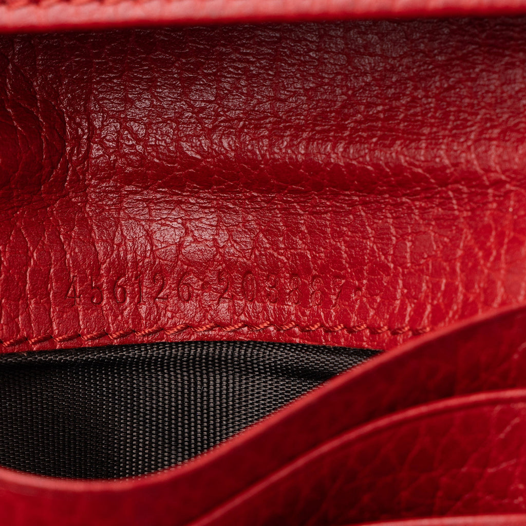 Gucci Leather GG Marmont Card Case