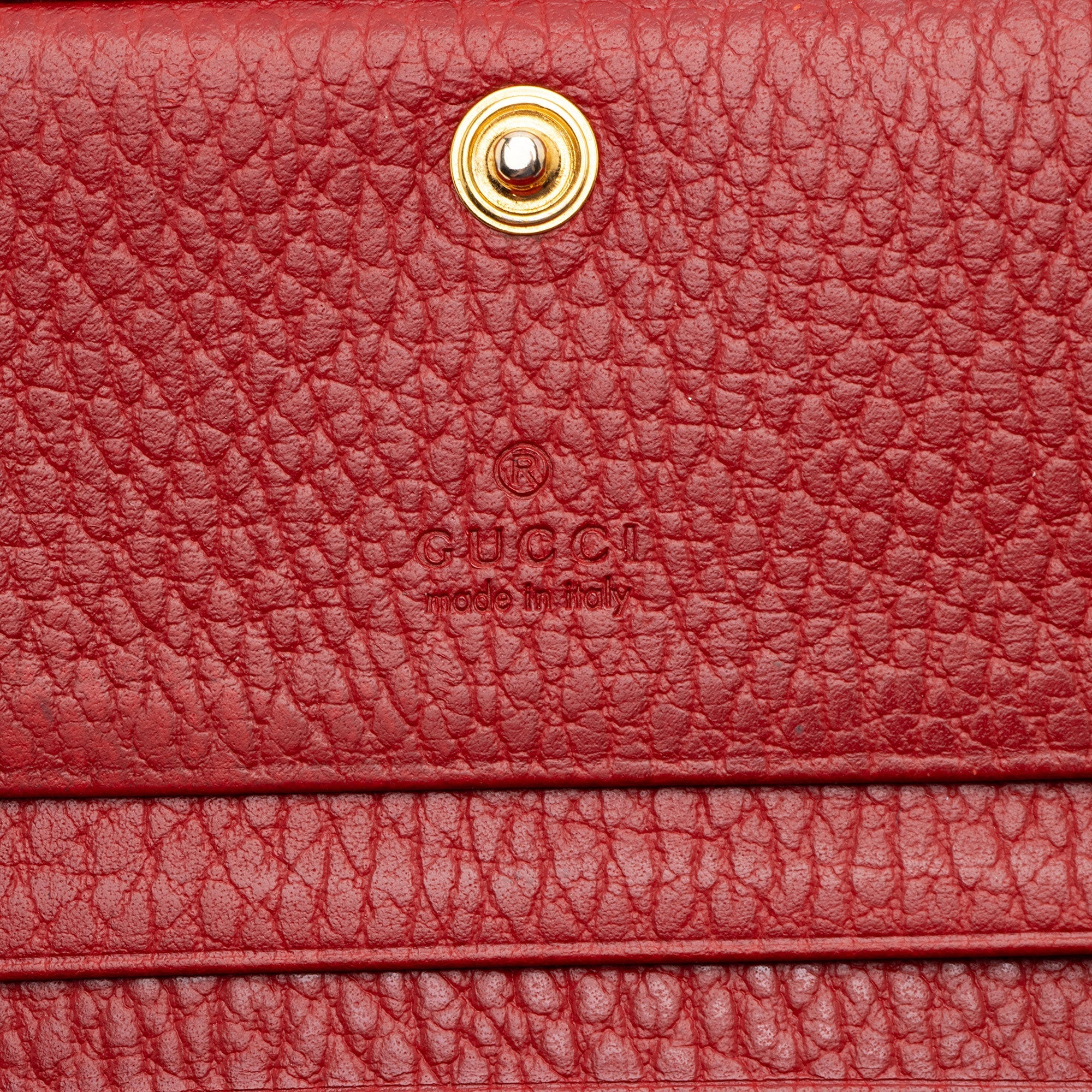 Gucci Leather GG Marmont Card Case
