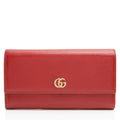 Gucci Leather Double G Continental Wallet