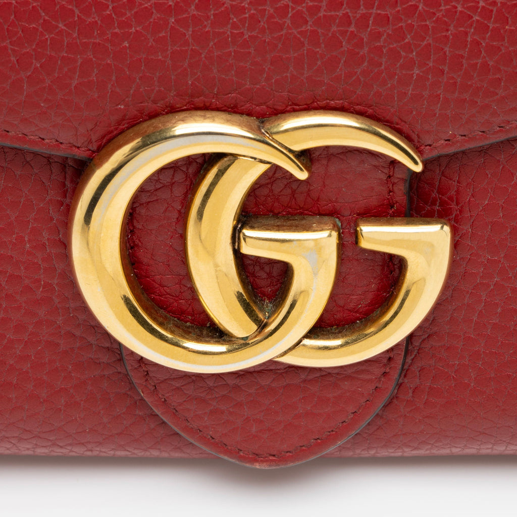 Gucci Leather GG Marmont ContinLBtal Wallet