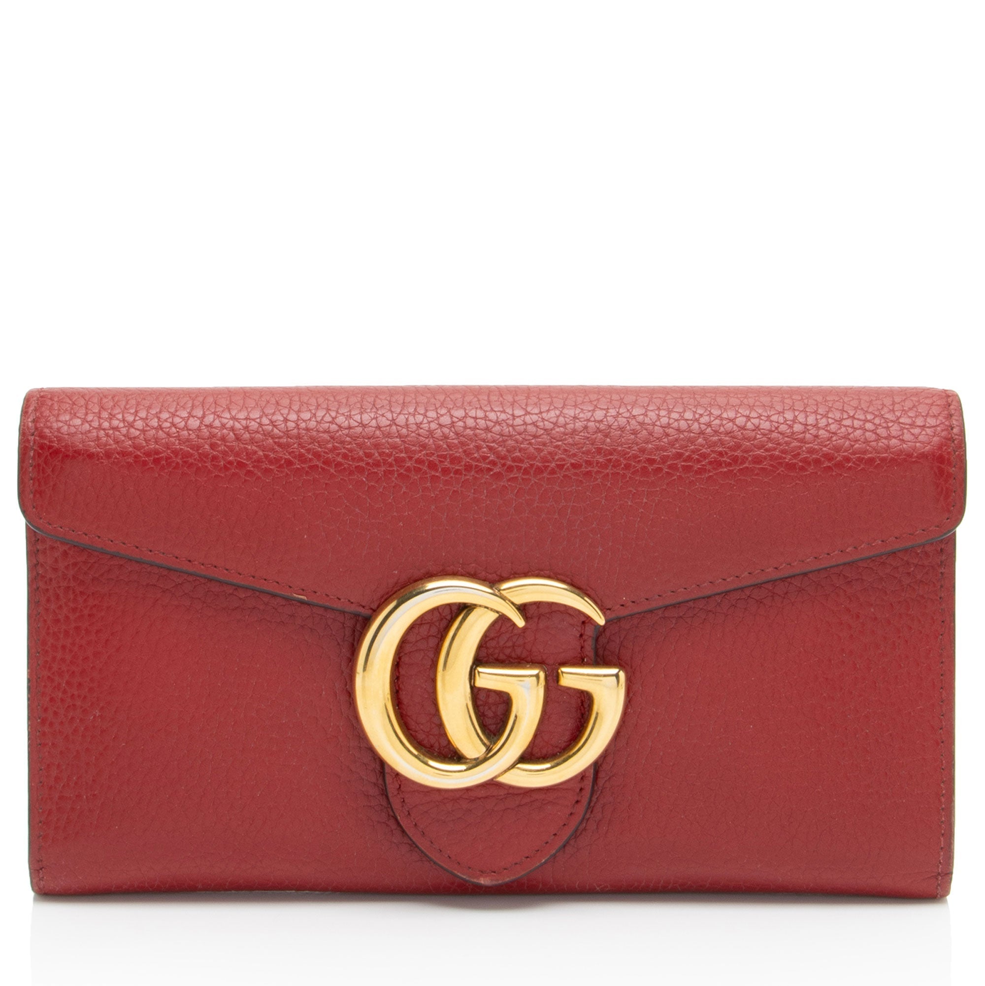 Gucci Leather GG Marmont ContinLBtal Wallet