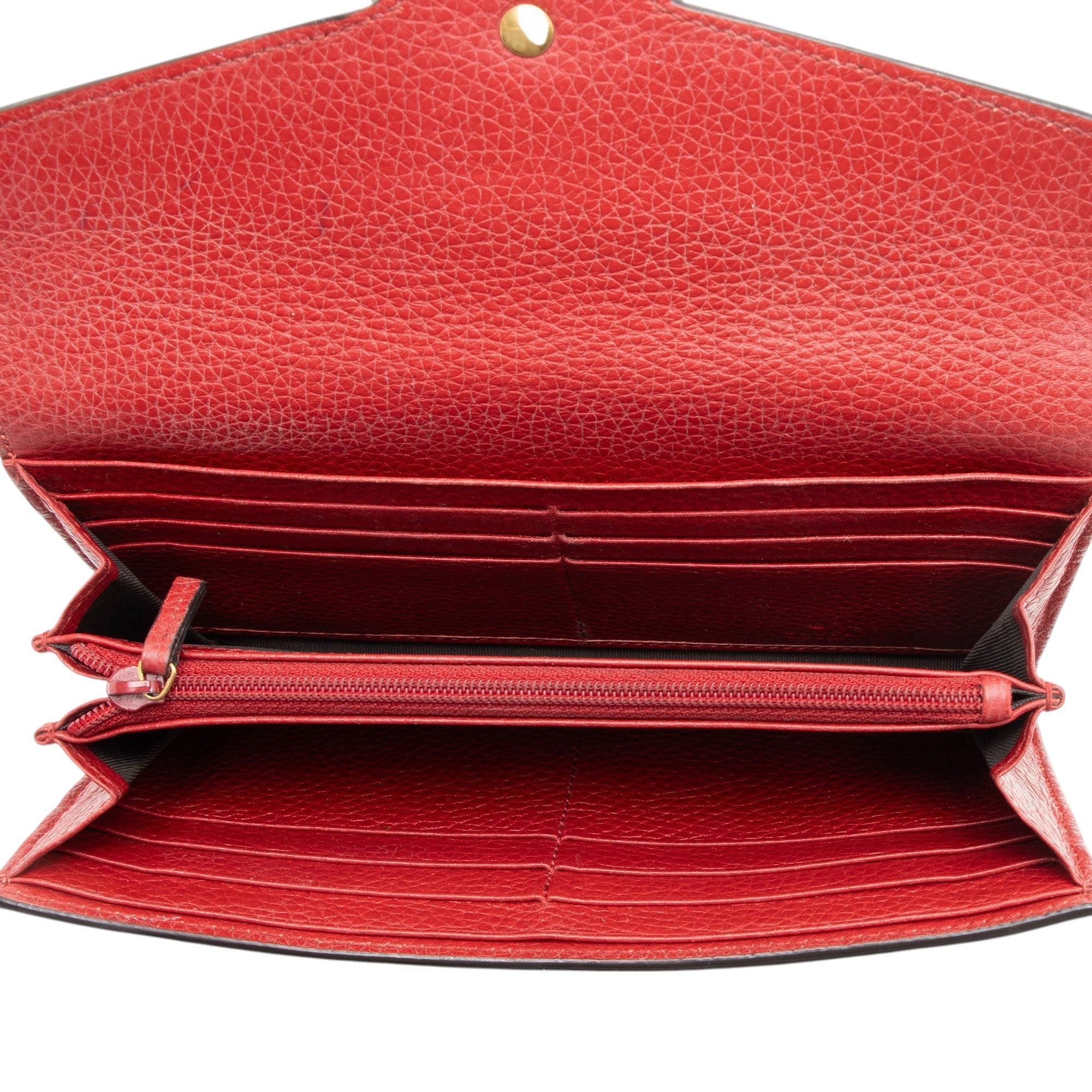Gucci Leather GG Marmont ContinLBtal Wallet