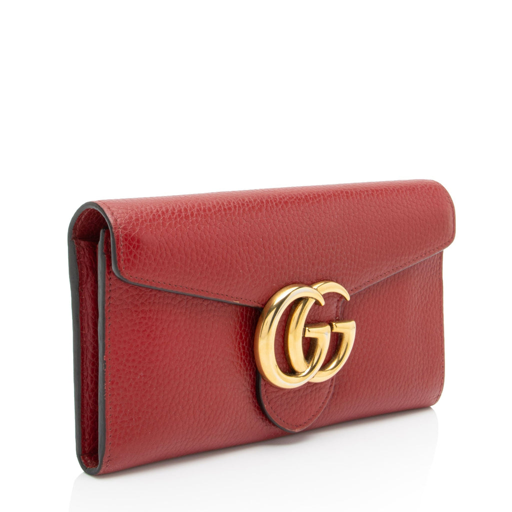 Gucci Leather GG Marmont ContinLBtal Wallet