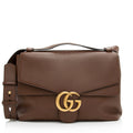 Gucci Leather GG Marmont Large Shoulder Bag (SHF-23096)