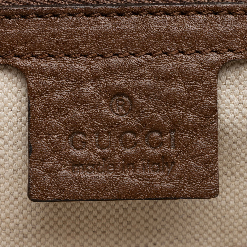 Gucci Leather GG Marmont Large Shoulder Bag (SHF-23096)