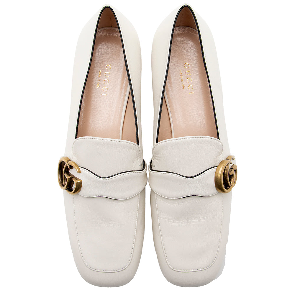 Gucci Leather Gucci Marmont Loafers - Size 7.5 / 37.5 (SHF-18375)