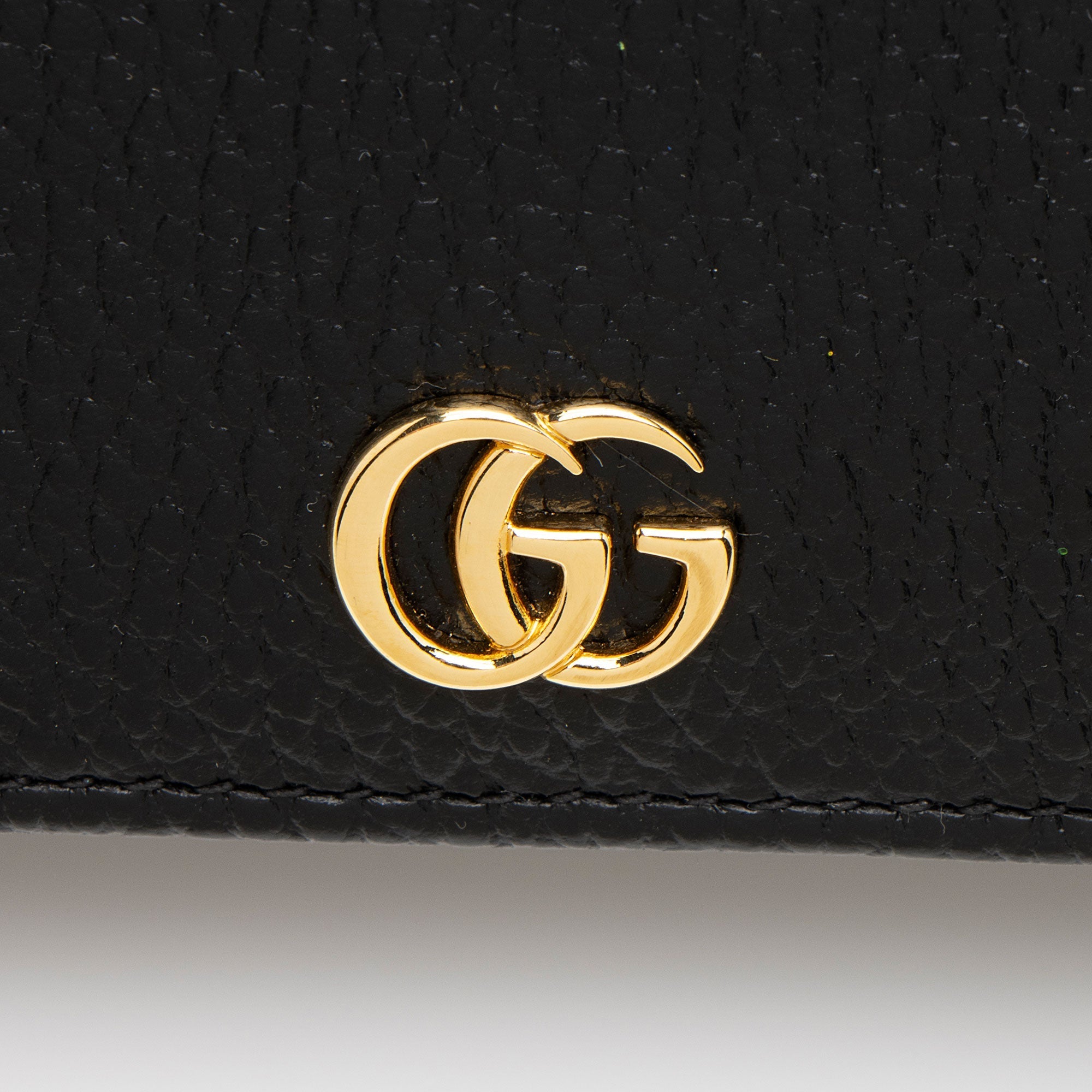 Gucci Leather GG Marmont Mini Chain Bag (SHF-srjOwr)