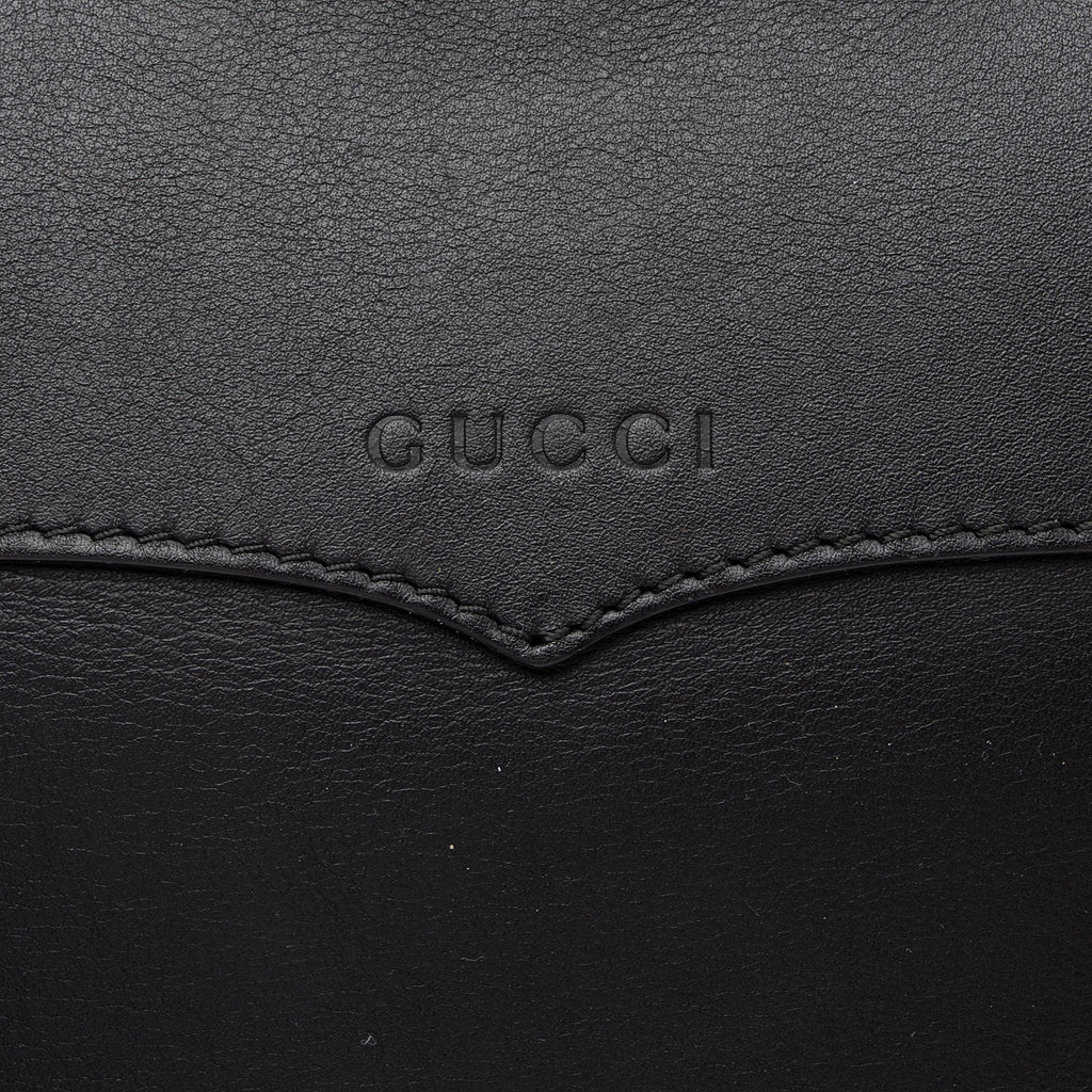 Gucci Leather GG Marmont Web Flap Chain Backpack (SHF-PyHHER)