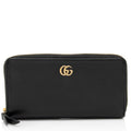 Gucci Leather GG Marmont Zip Around Wallet (SHF-wcWQC8)