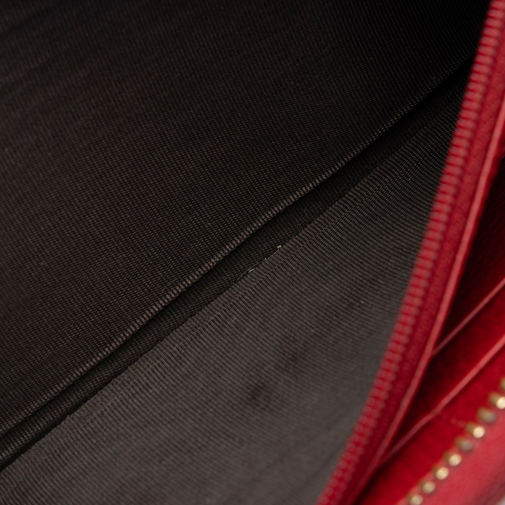 Gucci Leather GG Marmont Zip Around Wallet (SHF-opdCxE)