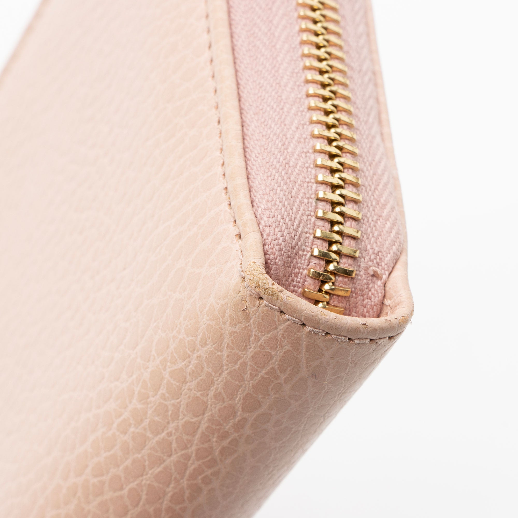 Gucci Leather GG Marmont Zip Around Wallet