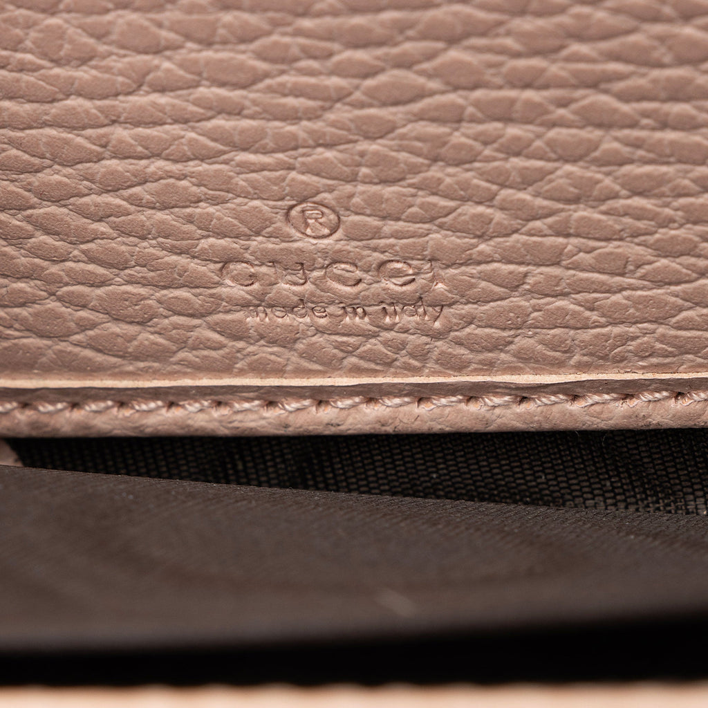 Gucci Leather GG Marmont Zip Around Wallet