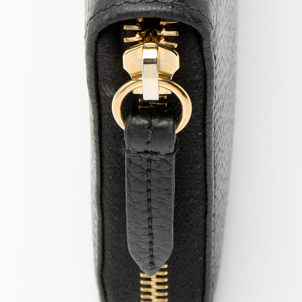 Gucci Leather GG Marmont Zip Around Wallet