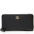 Gucci Leather GG Marmont Zip Around Wallet