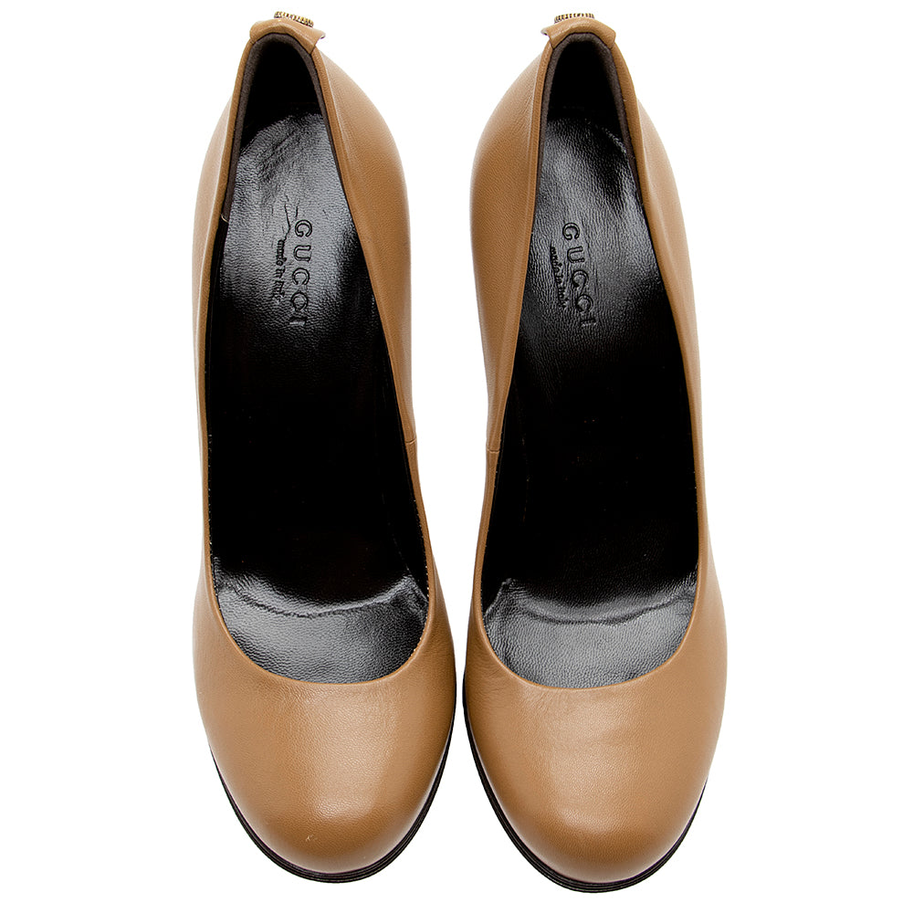 Gucci Leather Gucci Pumps - Size 7 / 37 (SHF-16626)