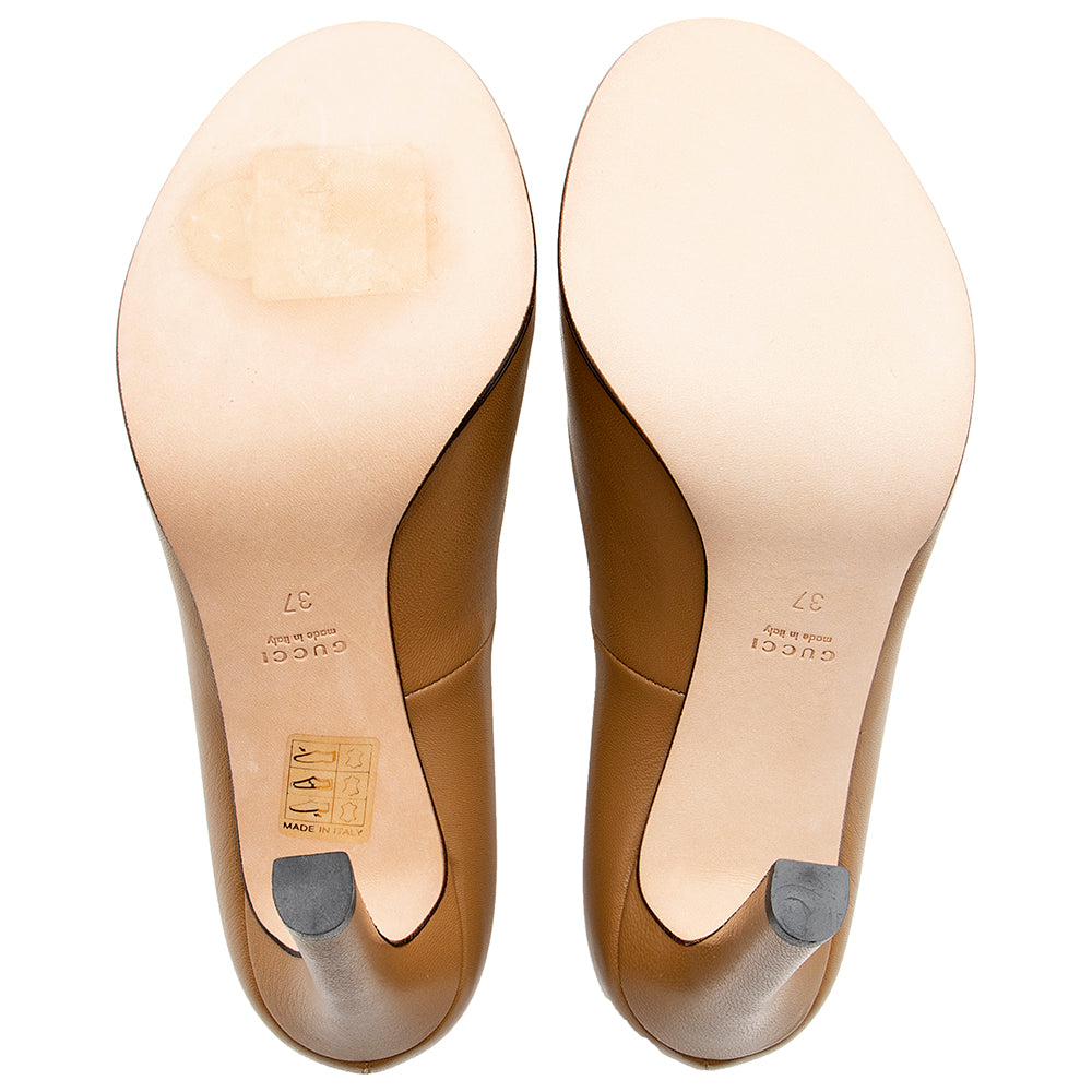 Gucci Leather Gucci Pumps - Size 7 / 37 (SHF-16626)
