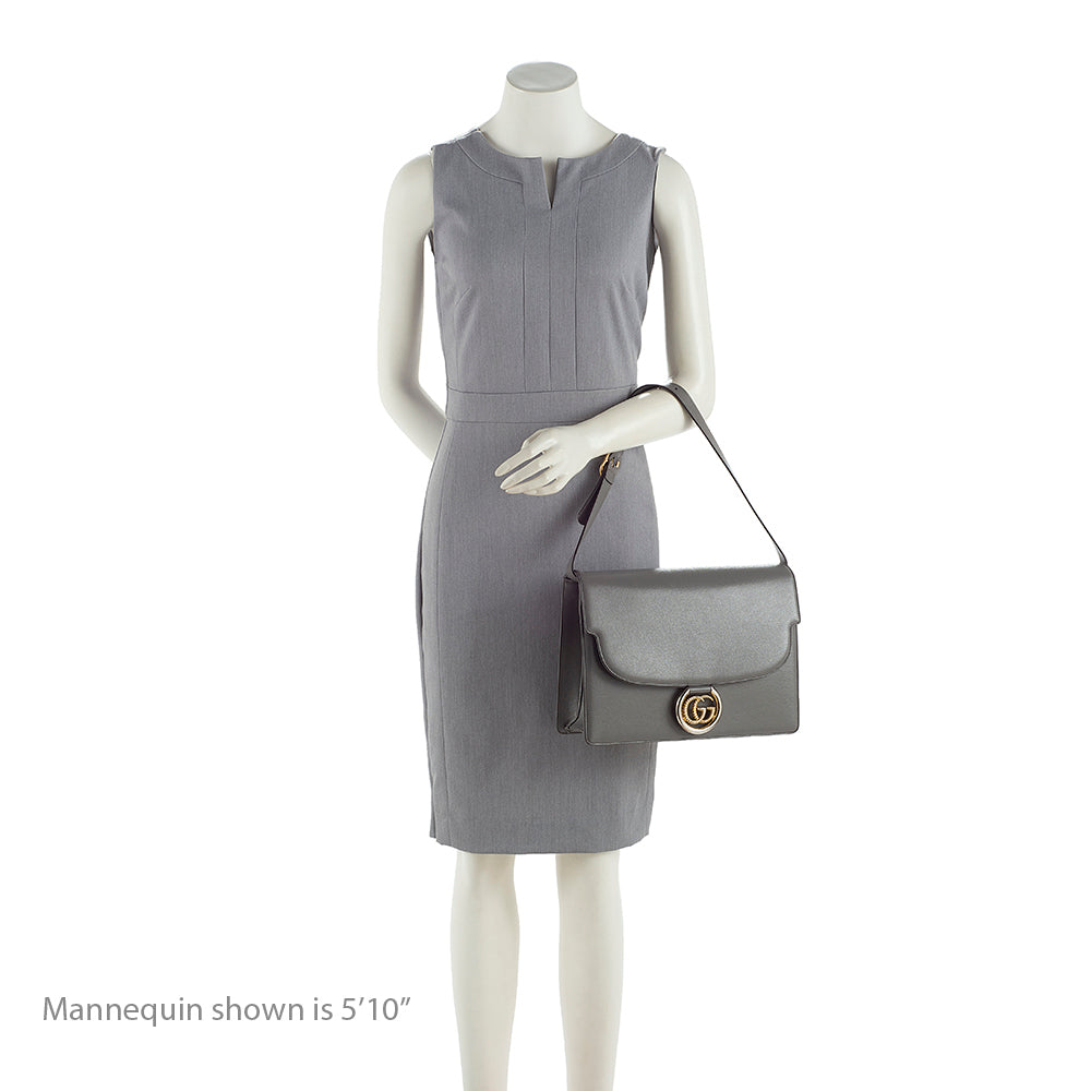 Gucci Leather Gucci Ring Medium Shoulder Bag - FINAL SALE (SHF-19440)