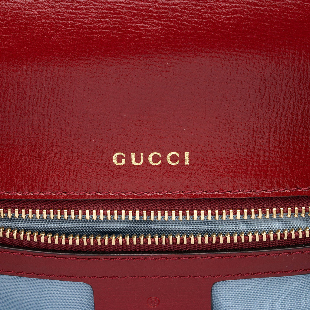 Gucci Leather GG Ring Shoulder Bag