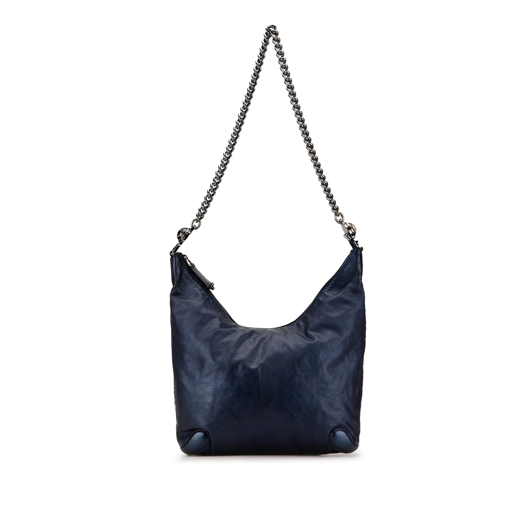 Gucci Leather Galaxy Chain Shoulder Bag (SHG-WdXIT5)