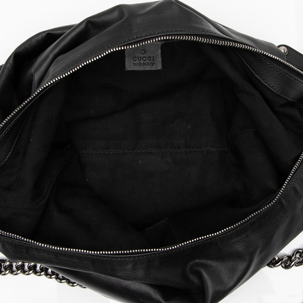 Gucci Leather Galaxy Medium Chain Hobo (SHF-23368)