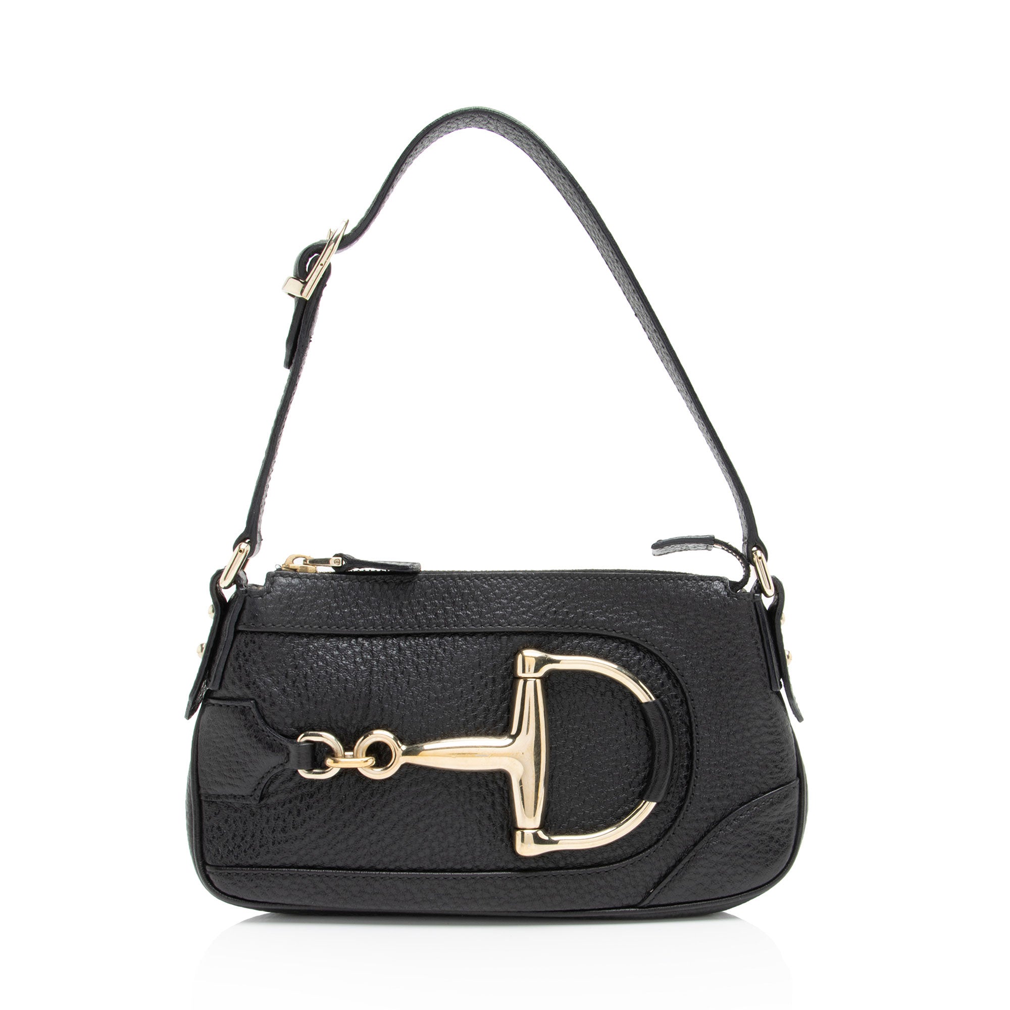 Gucci Leather Horsebit Hasler Mini Pochette