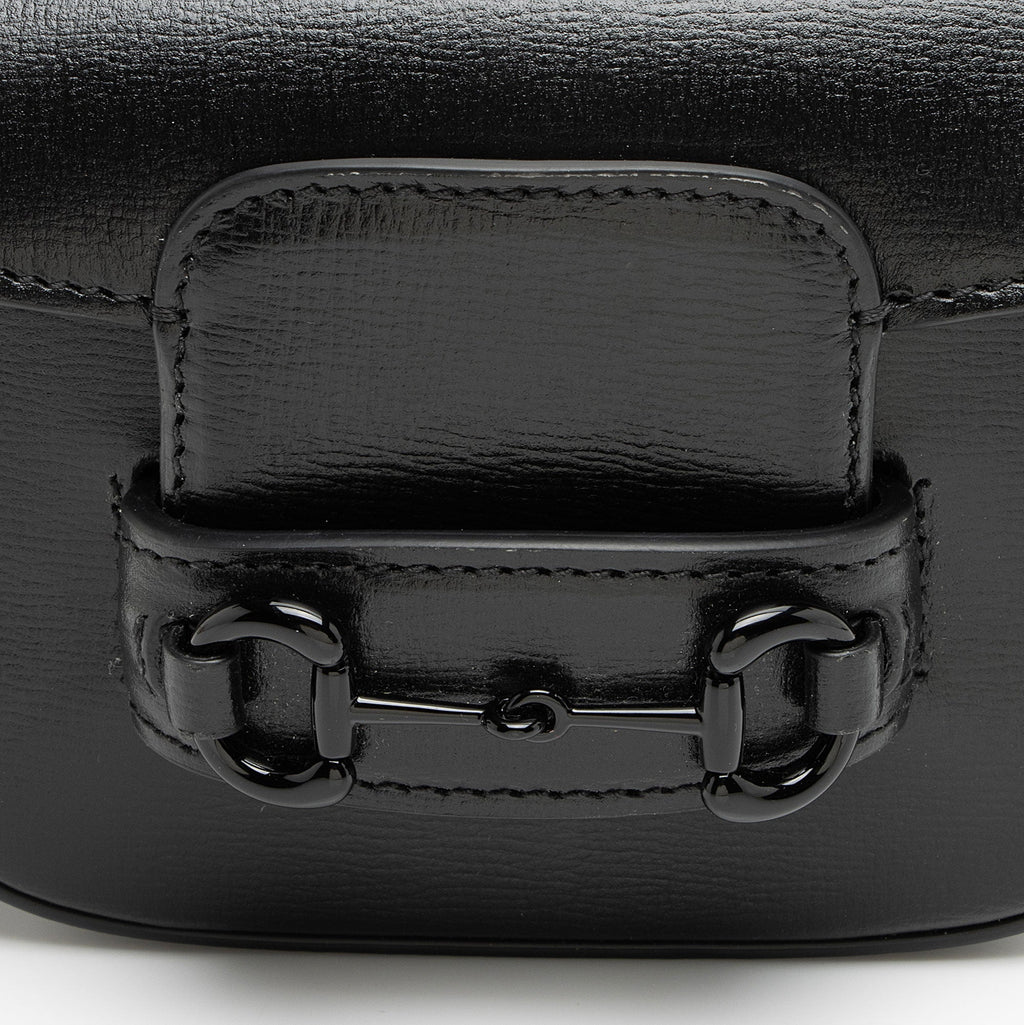 Gucci Leather Horsebit 1955 Super Mini Shoulder Bag