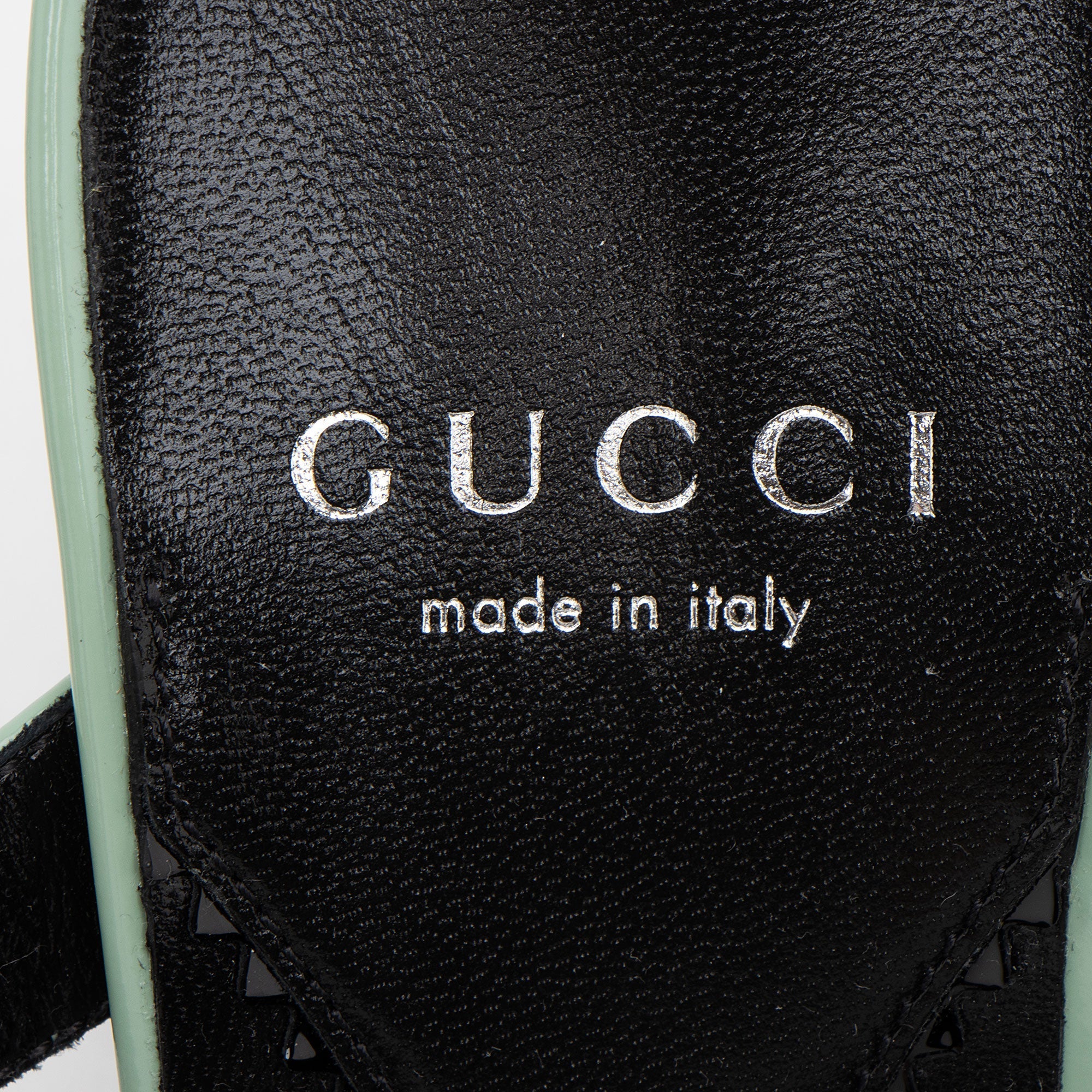 Gucci Leather Horsebit Divine Sandals - Size 8 / 38