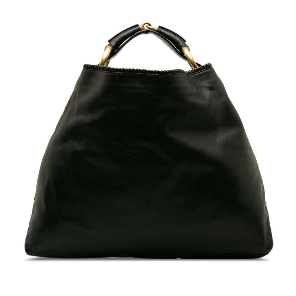 Gucci Leather Horsebit Hobo (SHG-RQo3jb)