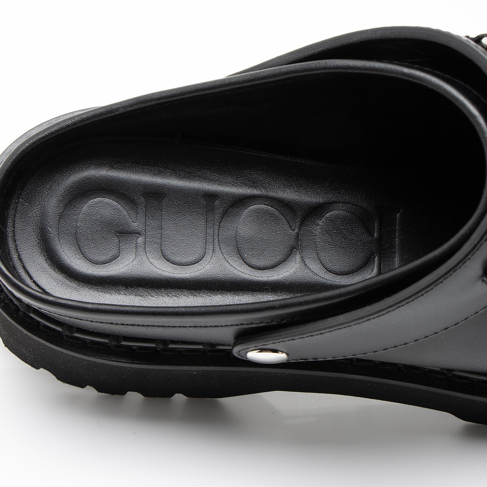 Gucci Leather Horsebit Loafer Mules - Size 9.5 / 39.5