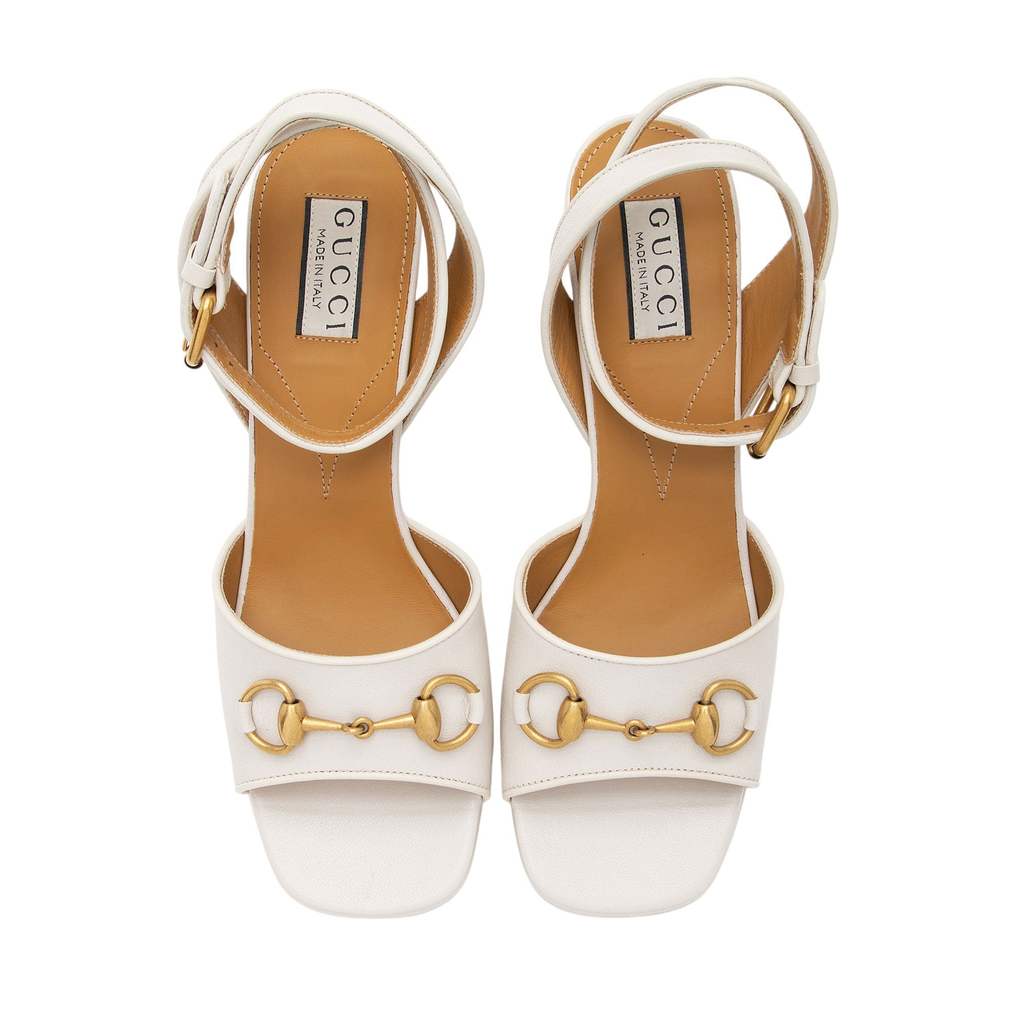 Gucci Leather Horsebit Platform Sandals - Size 9 / 39 (SHF-uICr63)