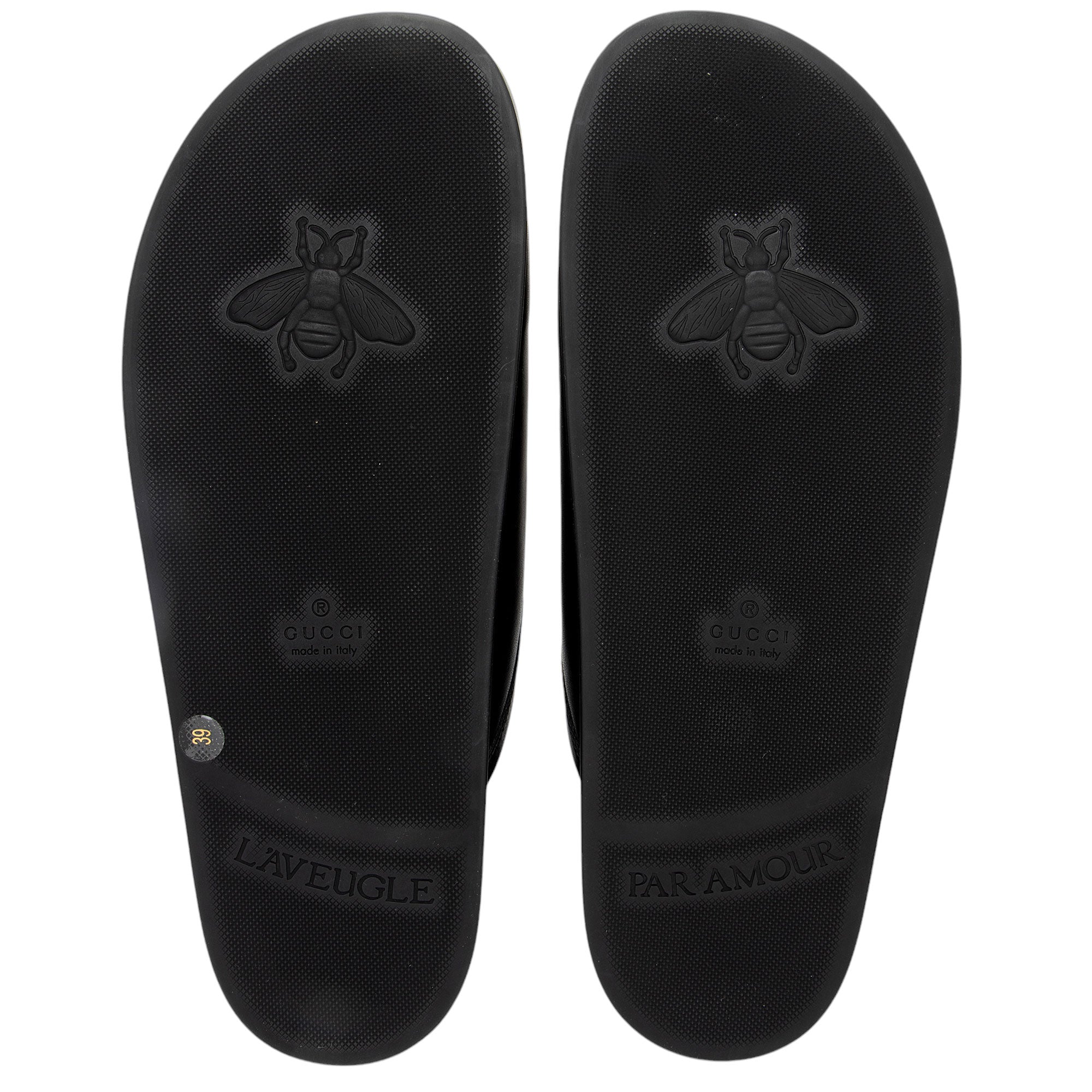 Gucci Leather Horsebit River Slippers - Size 9 / 39 (SHF-G1gkwt)