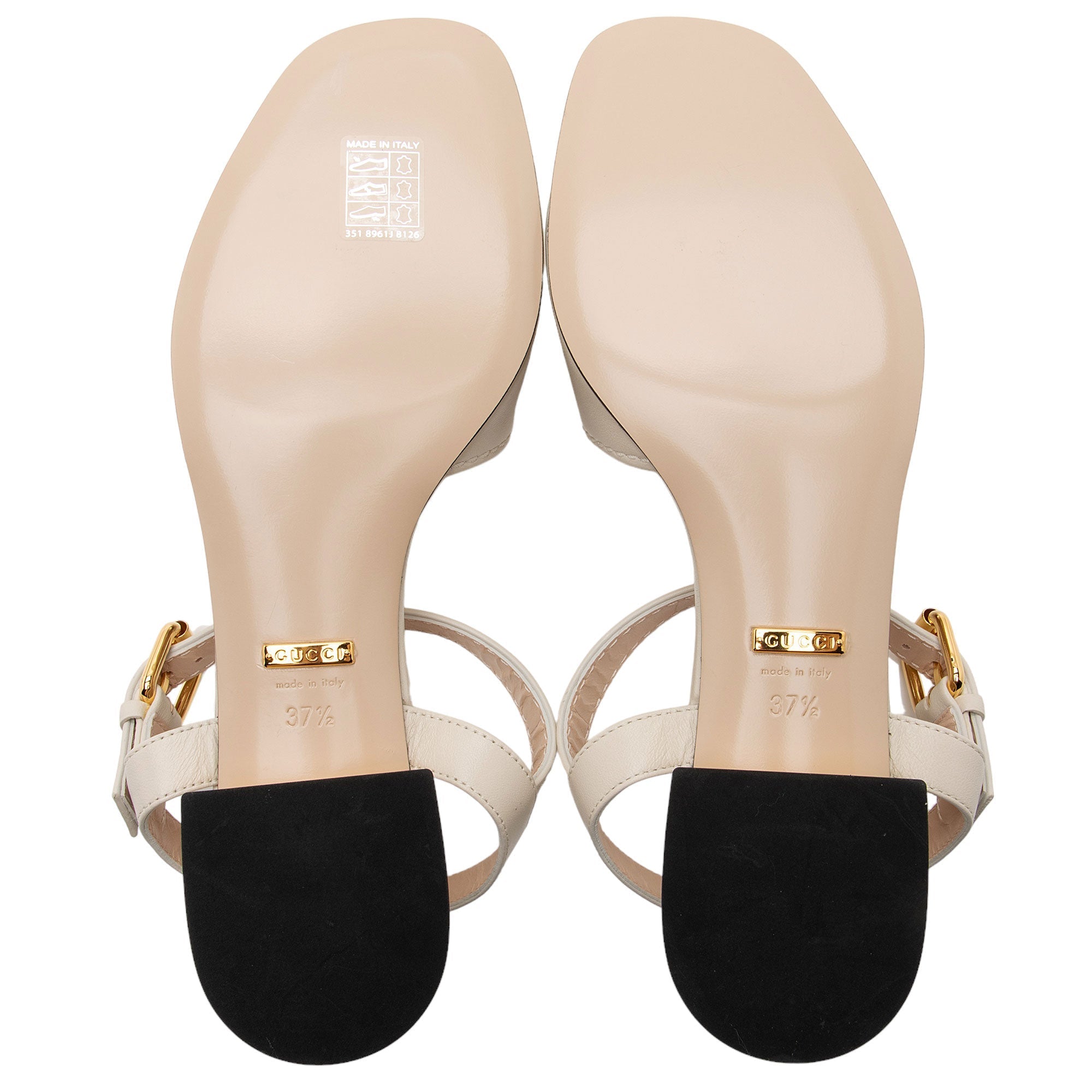 Gucci Leather Horsebit 25mm Sandals - Size 7.5 / 37.5 (SHF-u8CxO8)