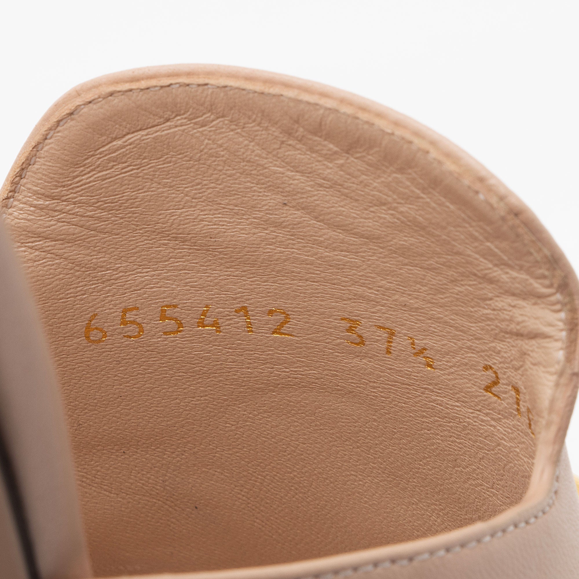 Gucci Leather Horsebit Slide Sandals - Size 7.5 / 37.5 (SHF-eOub5Z)