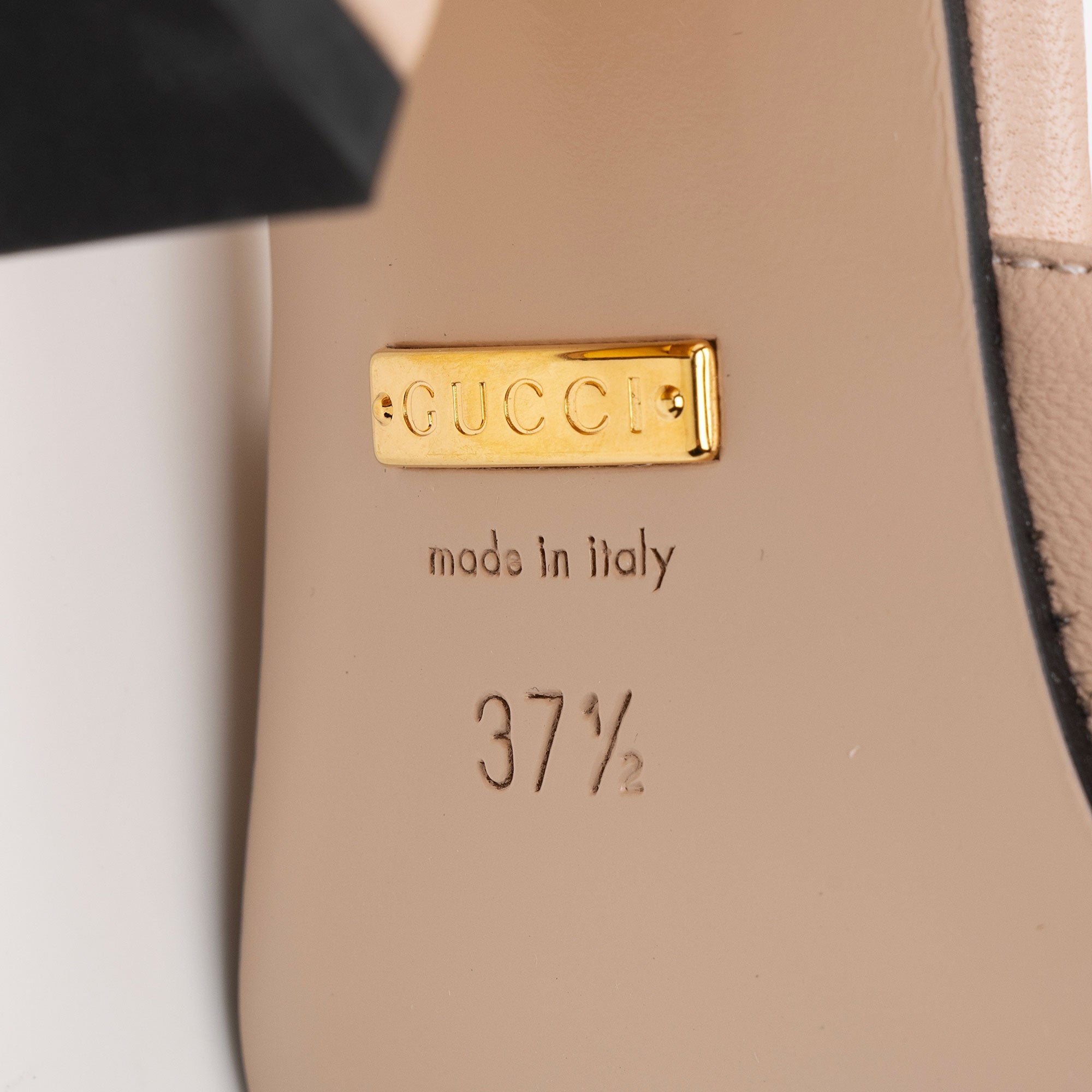 Gucci Leather Horsebit Slide Sandals - Size 7.5 / 37.5 (SHF-eOub5Z)