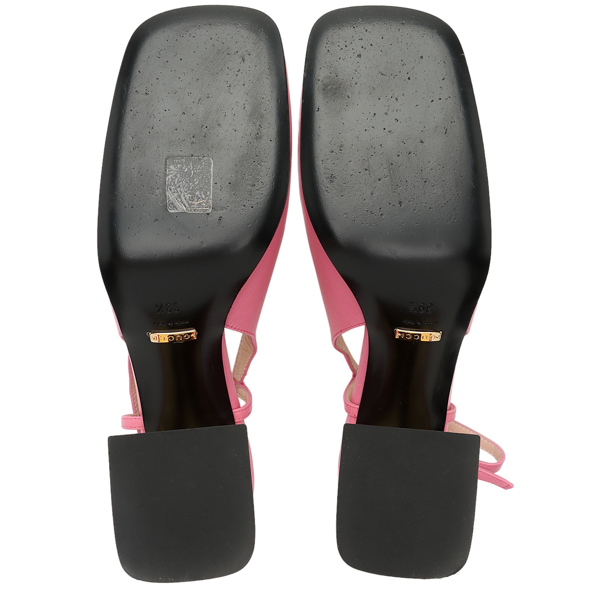 Gucci Leather Horsebit Slingback Pumps - Size 9.5 / 39.5 (SHF-HjnpQi)